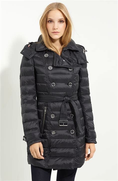 burberry brit leather jacket nordstrom|burberry brit winter down jacket.